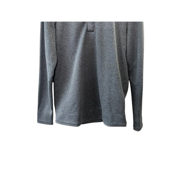 Under Armour GOLF ColdGear Loose Fit Gray 1/4 Snap Long Sleeve Pullover Shirt M - Picture 2 of 5
